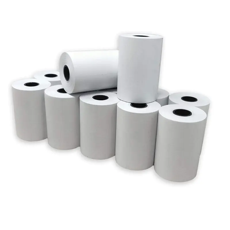 50 Rollos De Papel Térmico 57mm X 40mm (Contómetros)