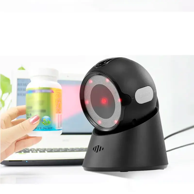 Lector de código de barra omnidireccional 1D/2D