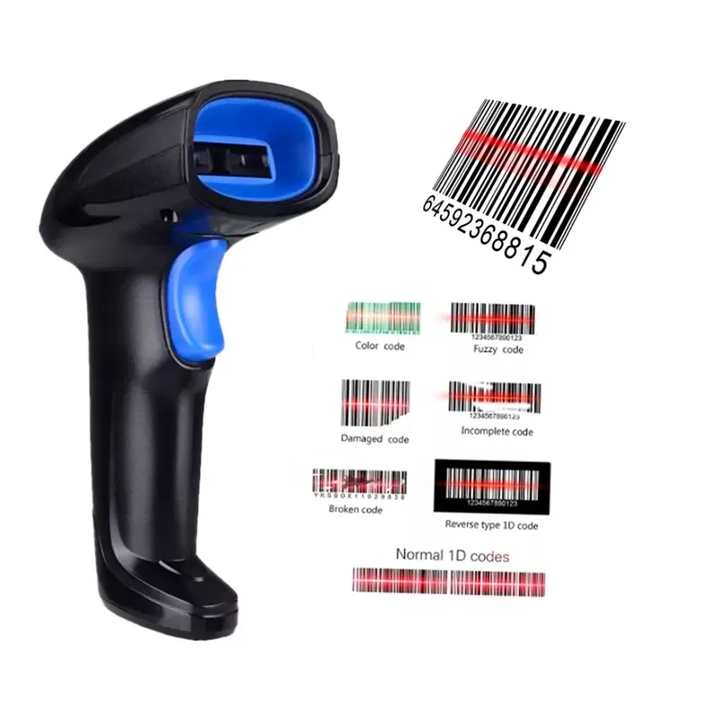 Lector de código de barras 1D - Alámbrico